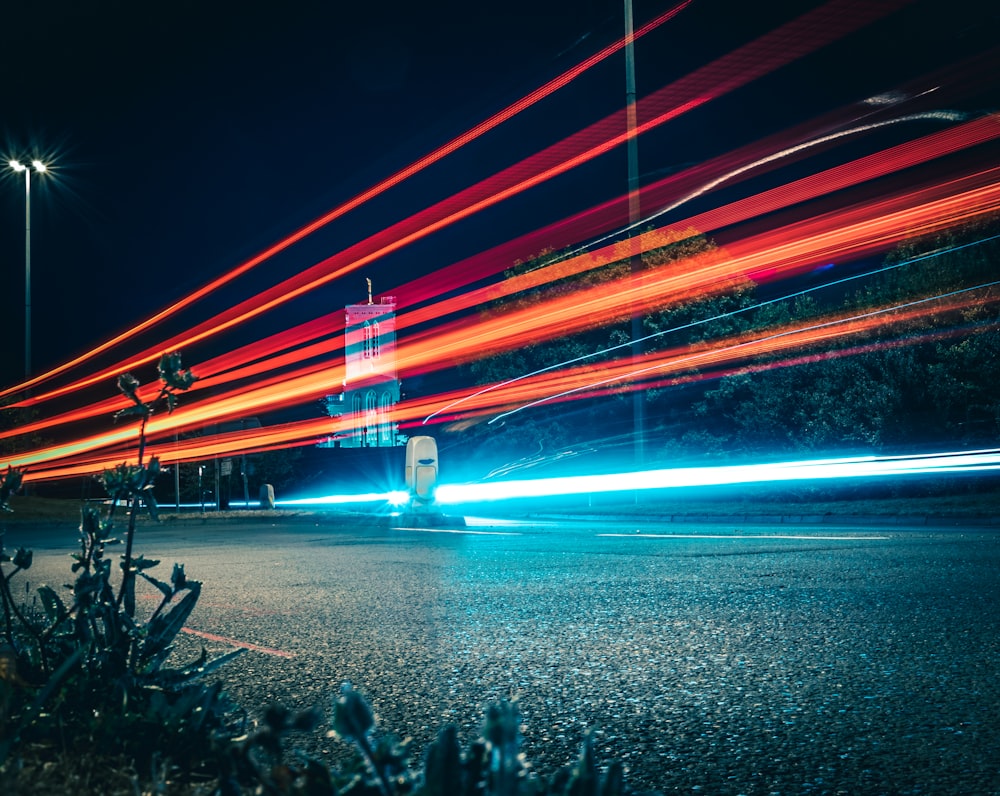 time lapse fotografia di strada