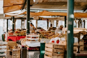 man in fruit market