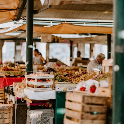 man in fruit market