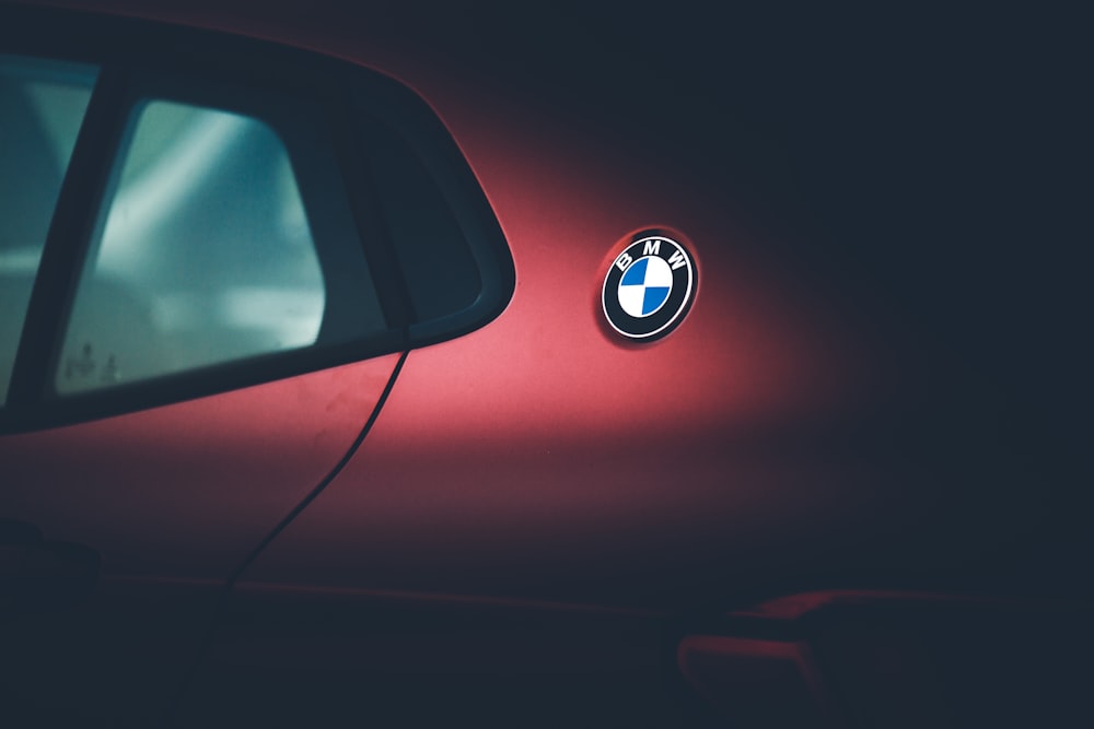 red BMW vehicle wallpaper