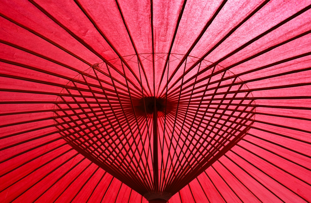 red oil-paper umbrella
