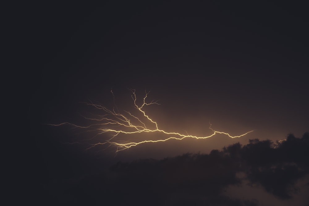 time-lapse photography of thunder