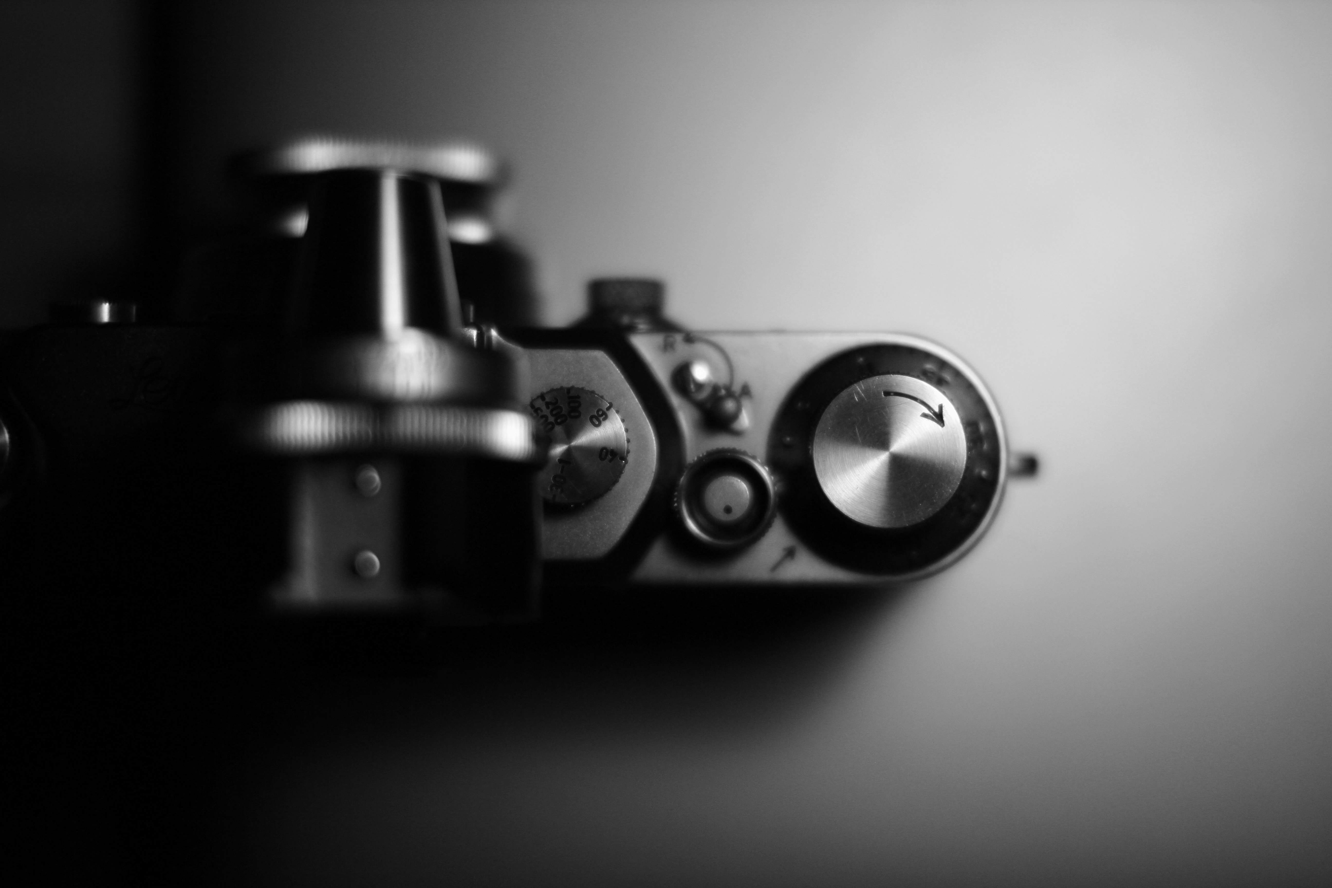 selective focus photography of grey and black equipment