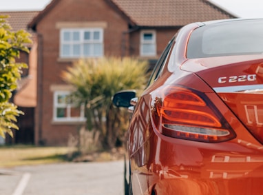 red Mercedes-Benz C220