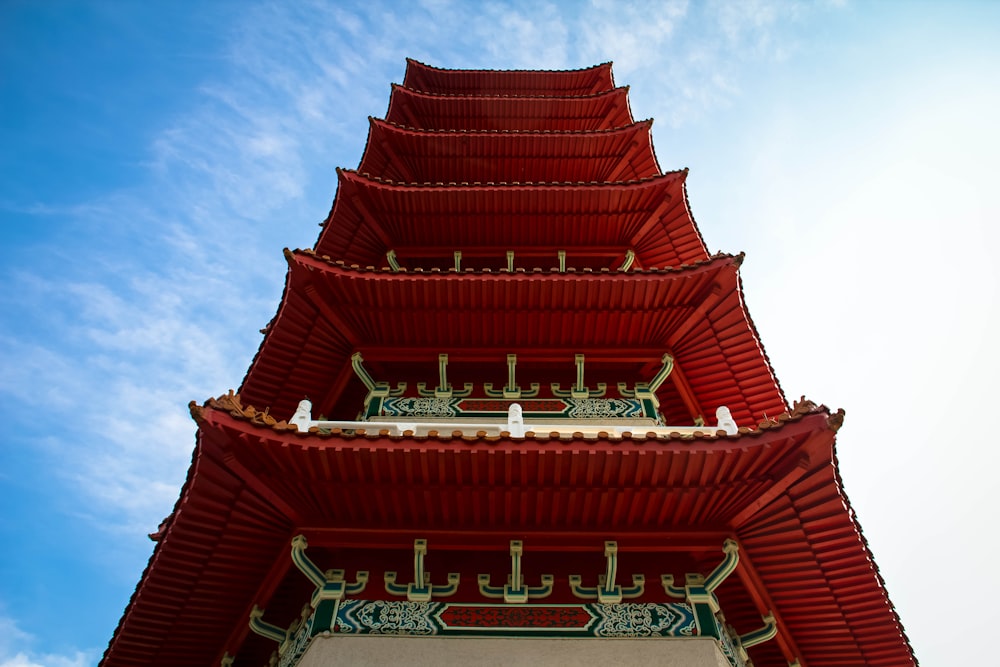 red and white pagoda