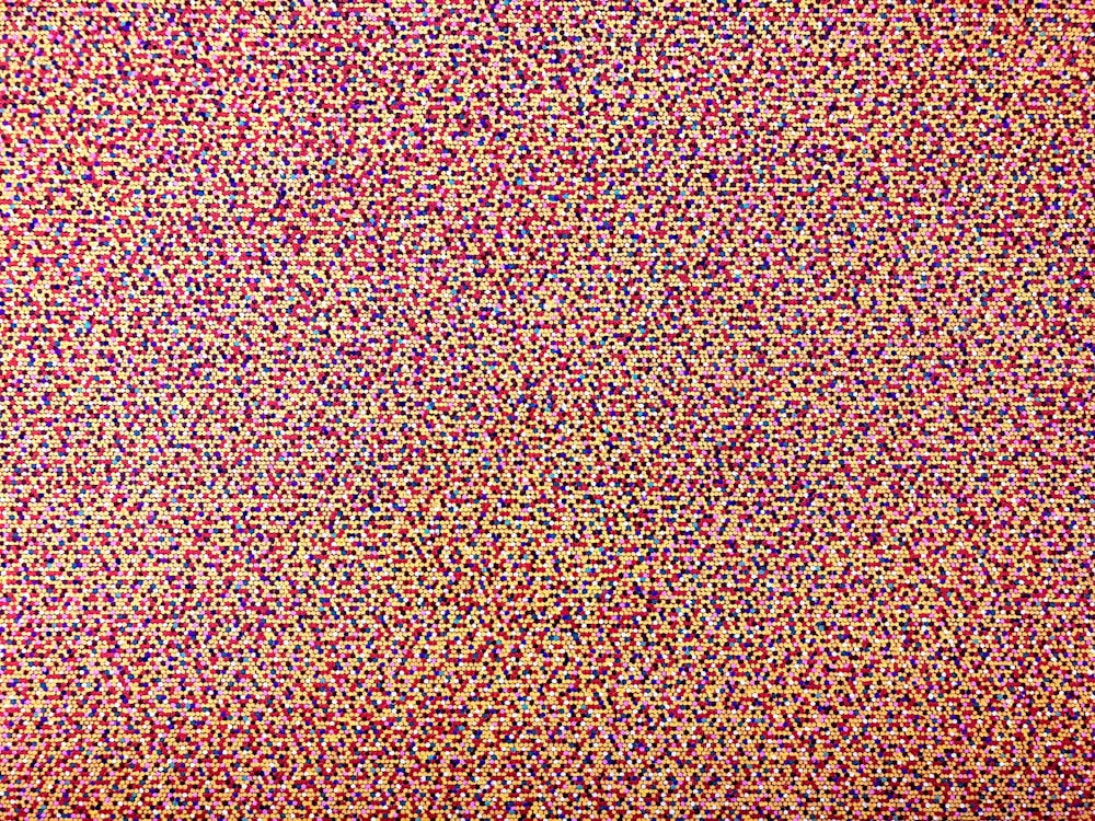 a television screen with a lot of small dots on it