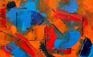 Mid-Century Abstract Canvas