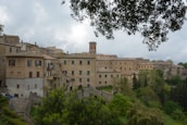 A picturesque view of Trèbes, showcasing local architecture and greenery.