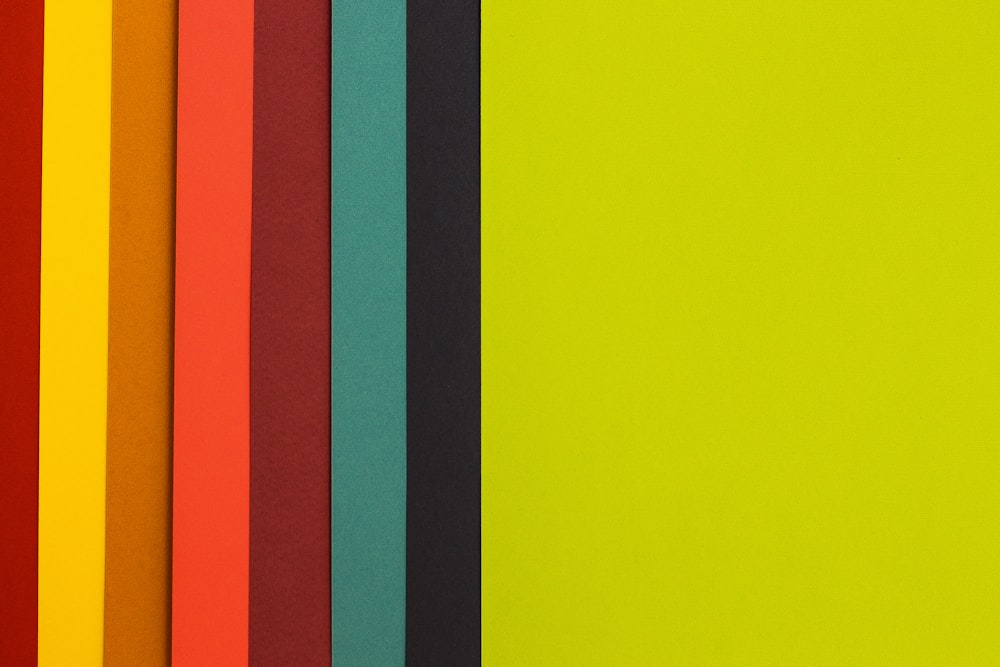 yellow, black, green, and orange digital wallpaper