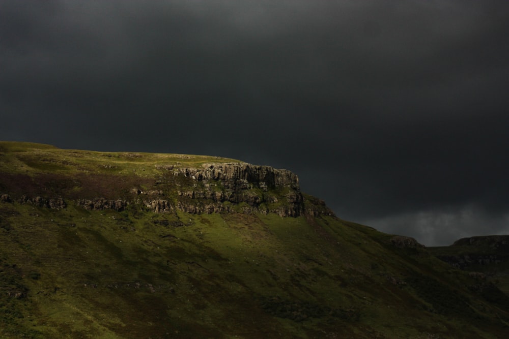 photography of mountain cliff