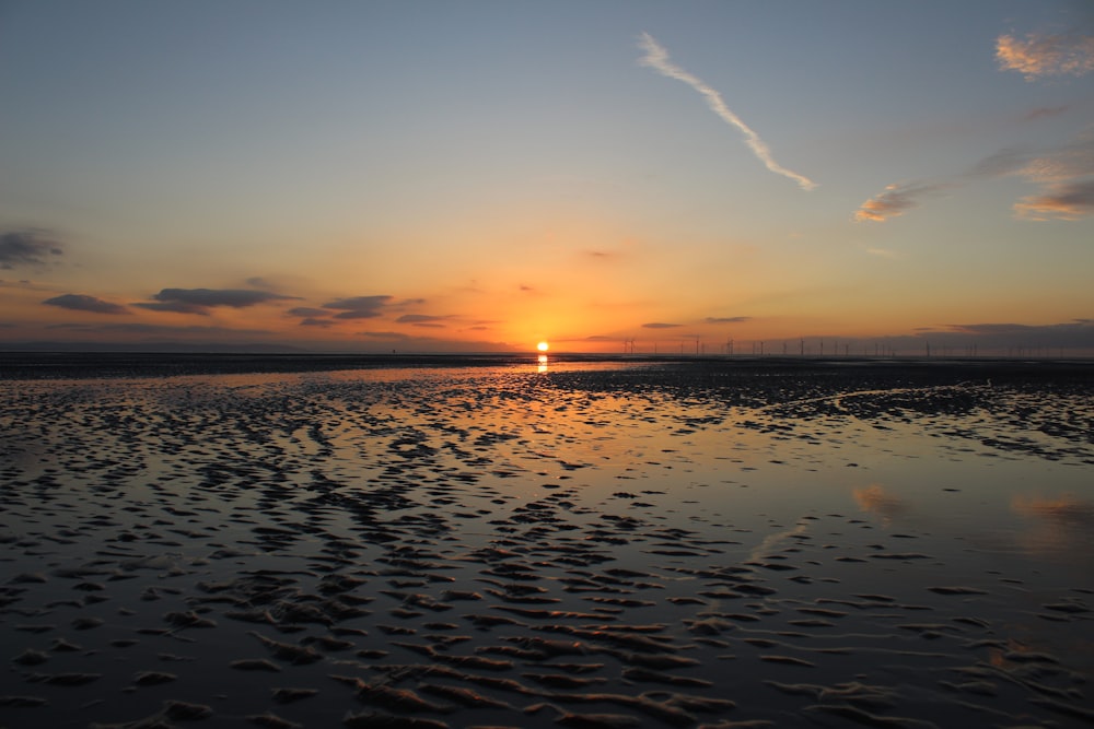 beach view of sunset