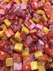 assorted-color candy pack lot