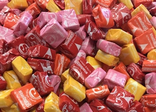 assorted-color candy pack lot