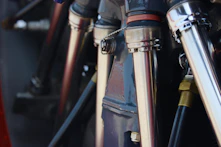 Close-up of modern energy equipment with smooth metallic surfaces.