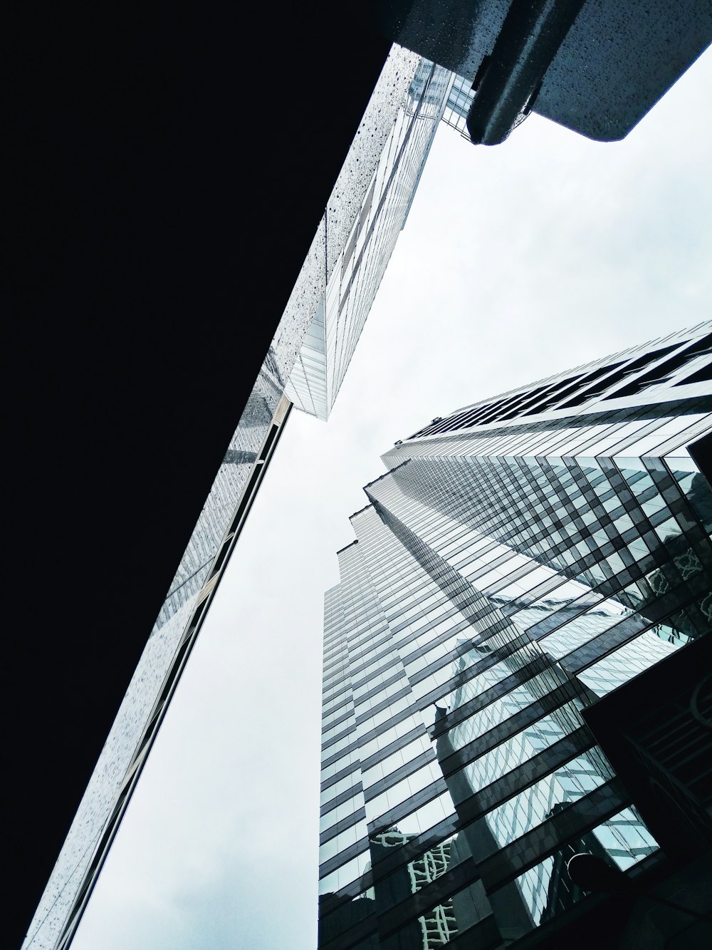 worm's eye view of buildings