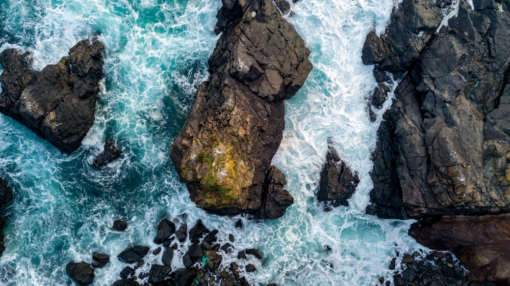 rock formation by the ocean