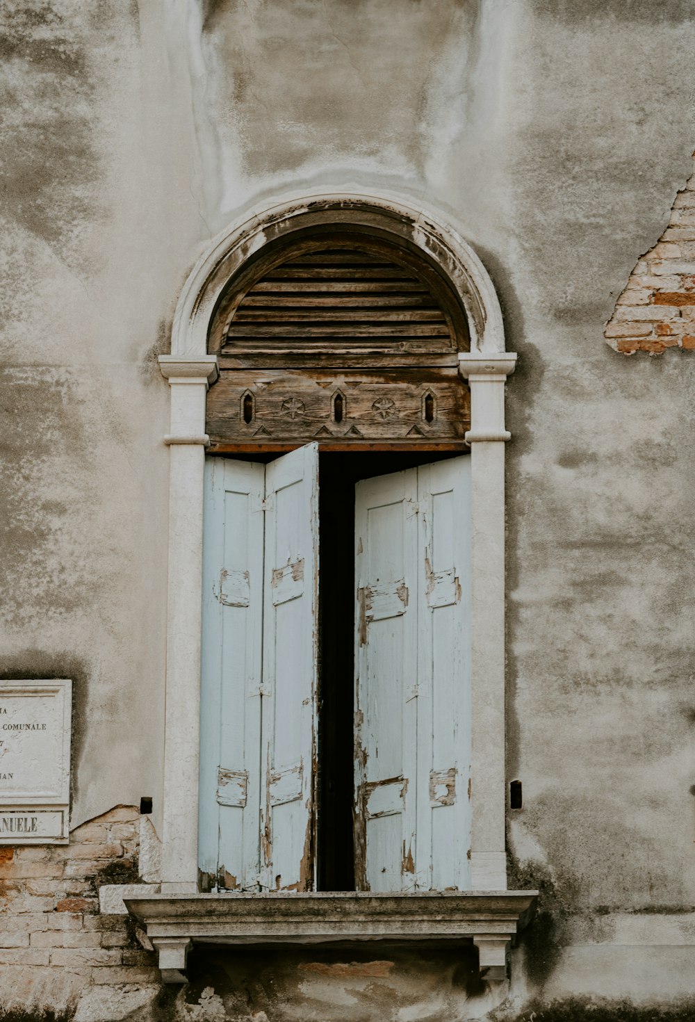 opened white wooden window