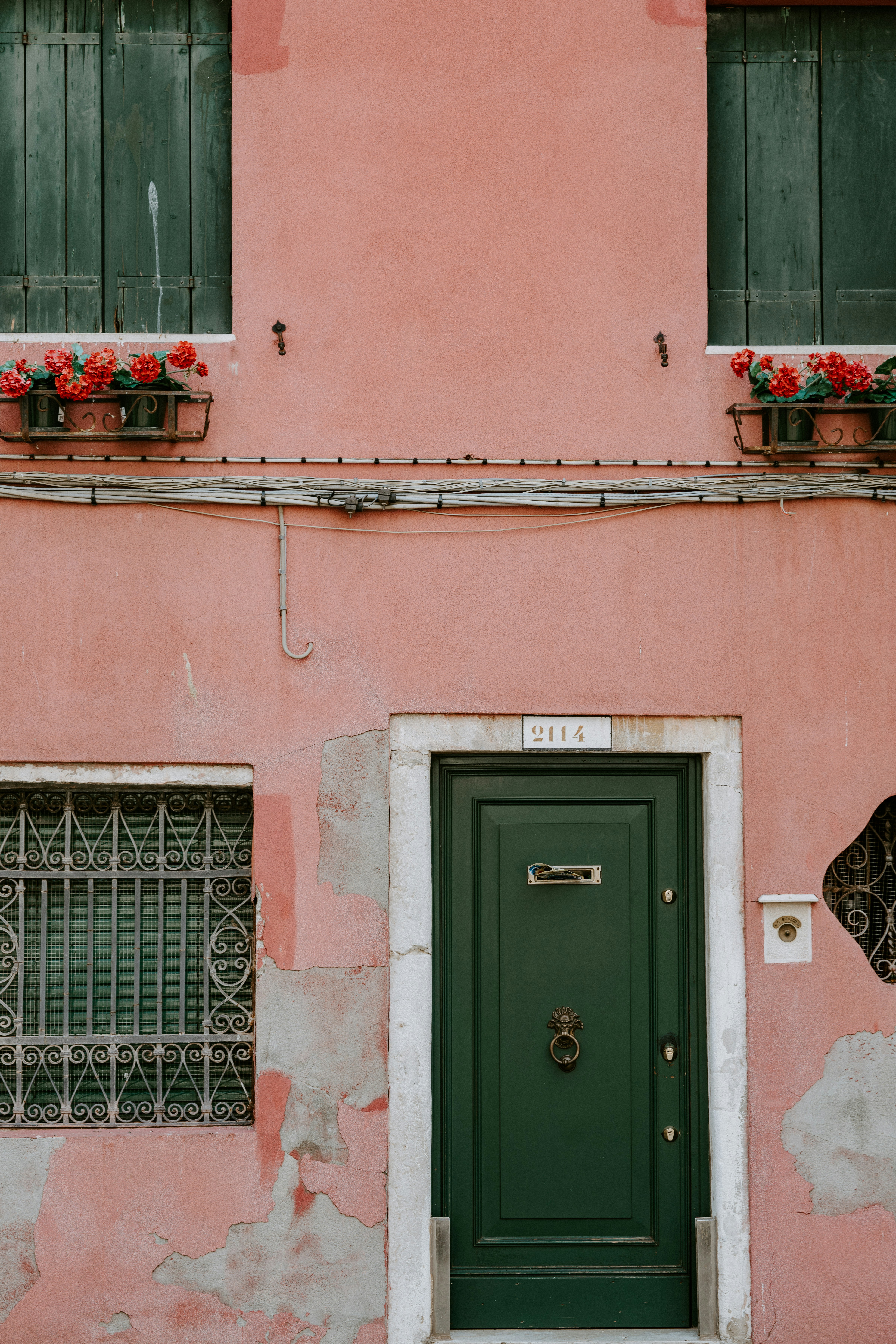 Pink and green exterior