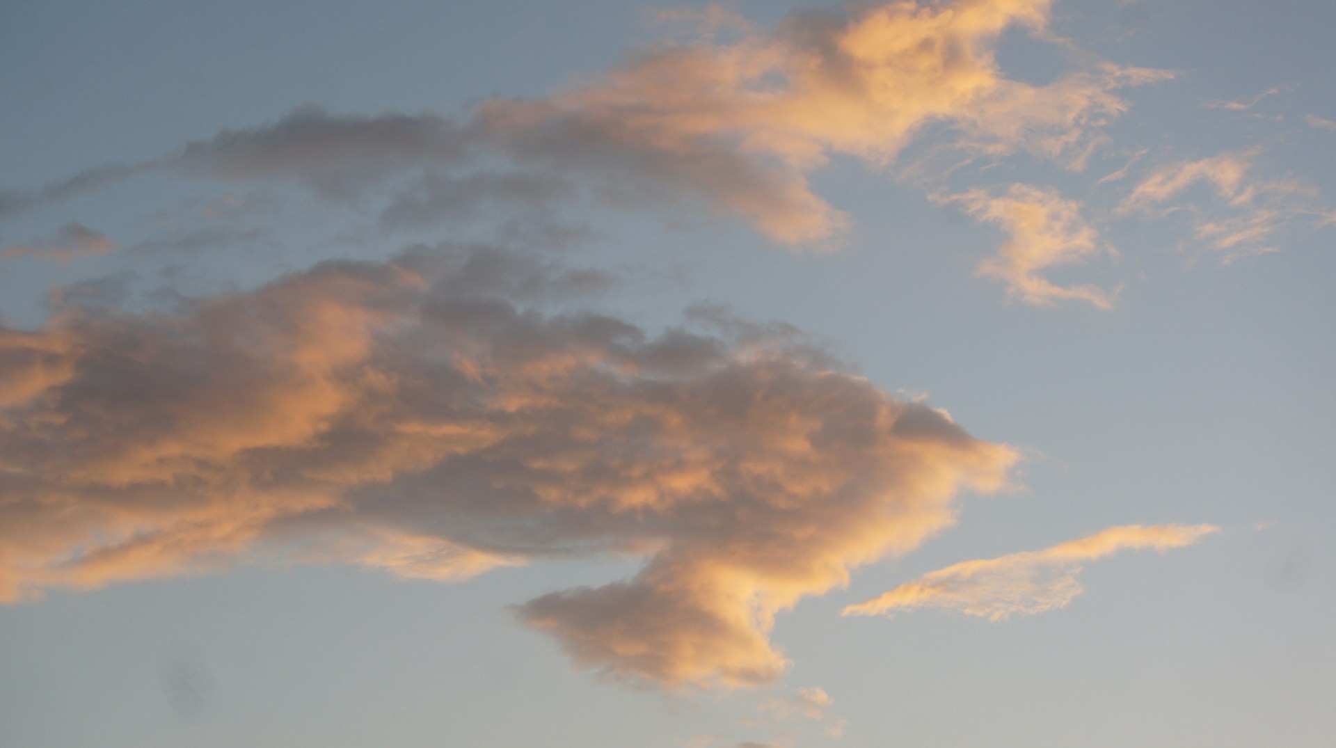 orange and white clouds photography