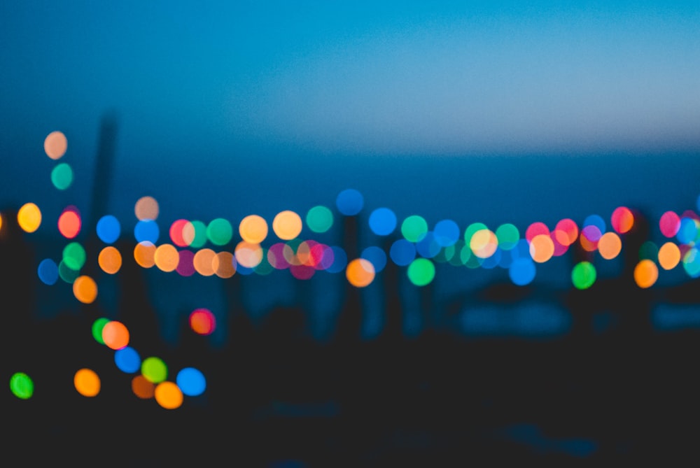 photography of bokeh lights