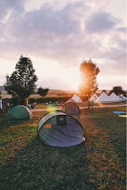 tents on flat ground