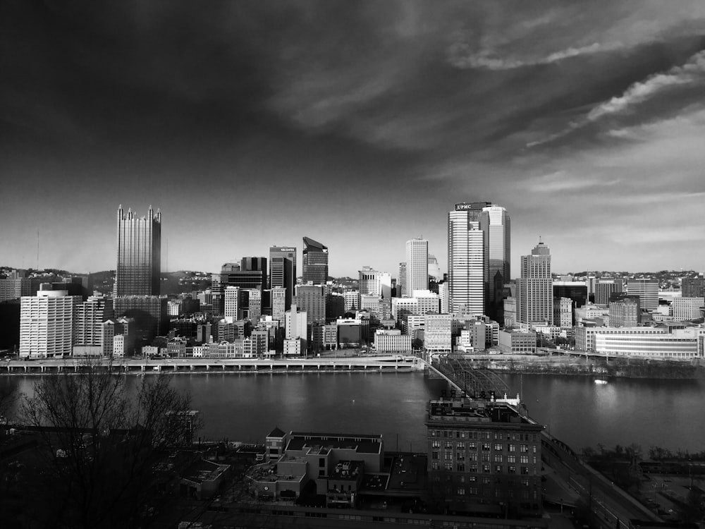 city buildings and bridge