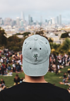 man in gray cap