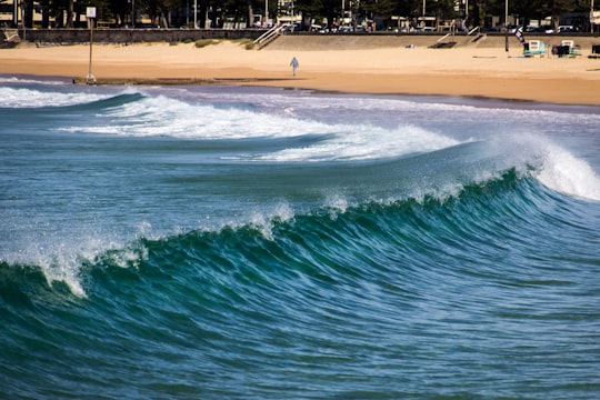 sea waves near seashore in Manly Beach Australia