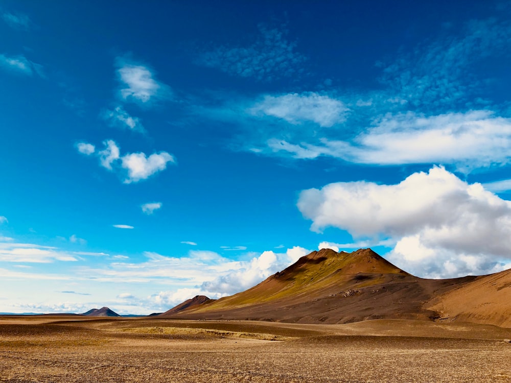 landscape photo of desert and mountain