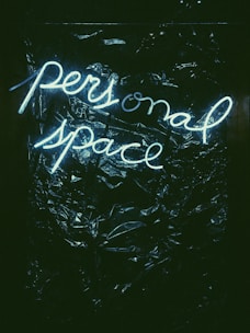 lit personal neon signage