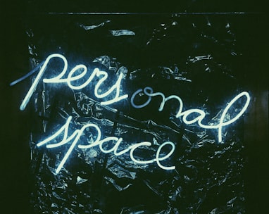 lit personal neon signage
