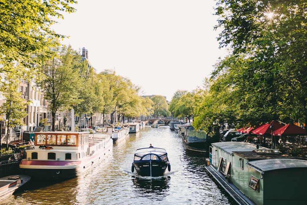 boat on river during daytime