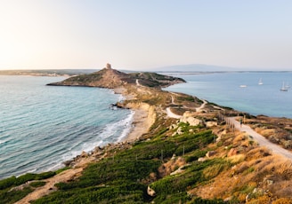 high angle photo of ocean