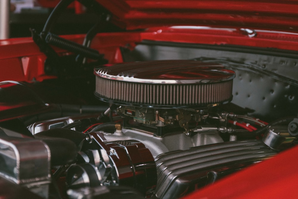 silver engine bay