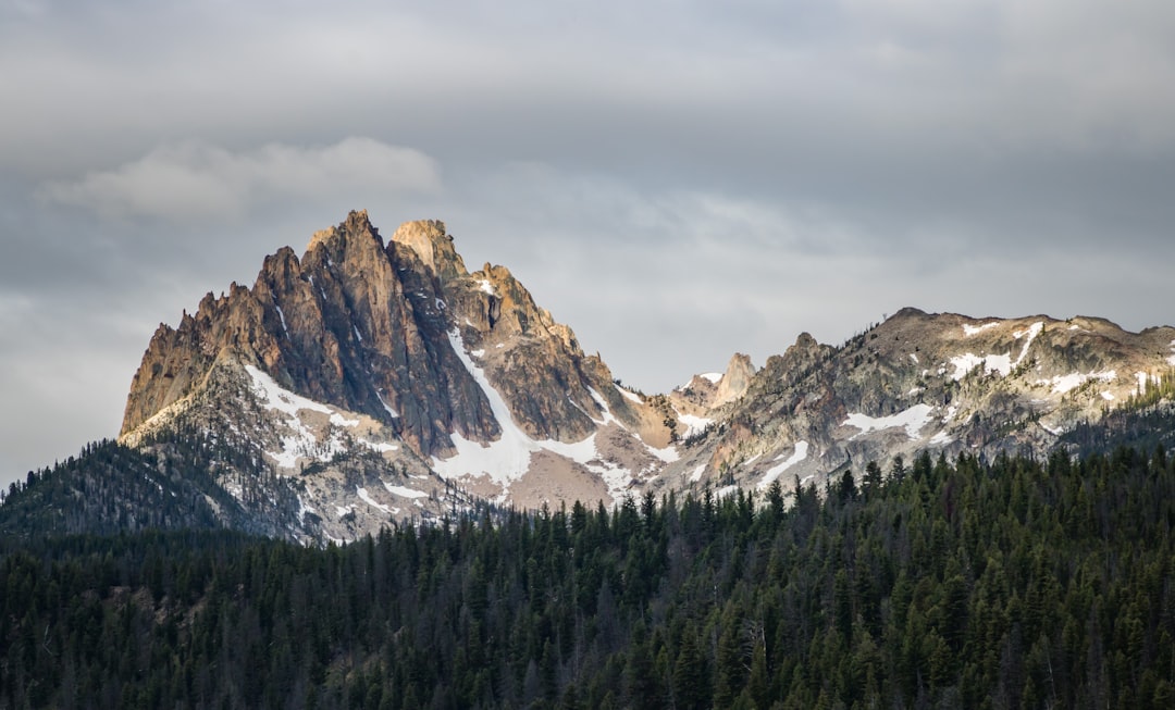 photo of Stanley Mountain range near Redfish Lake