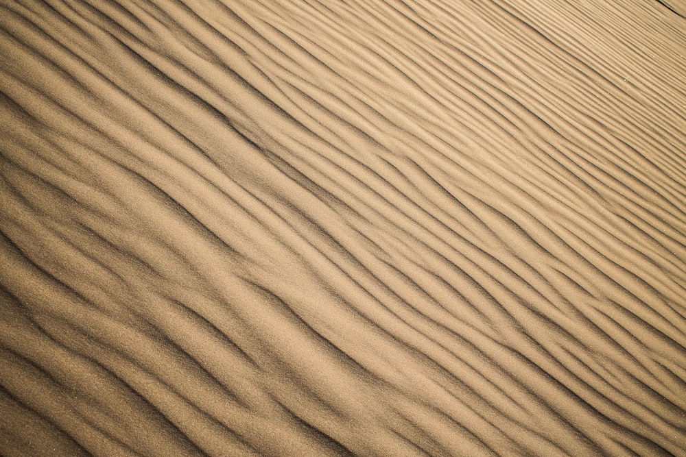 Eine große Sanddüne mitten in der Wüste