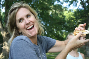 A joyful moment during a nature hike with workshop attendees smiling.