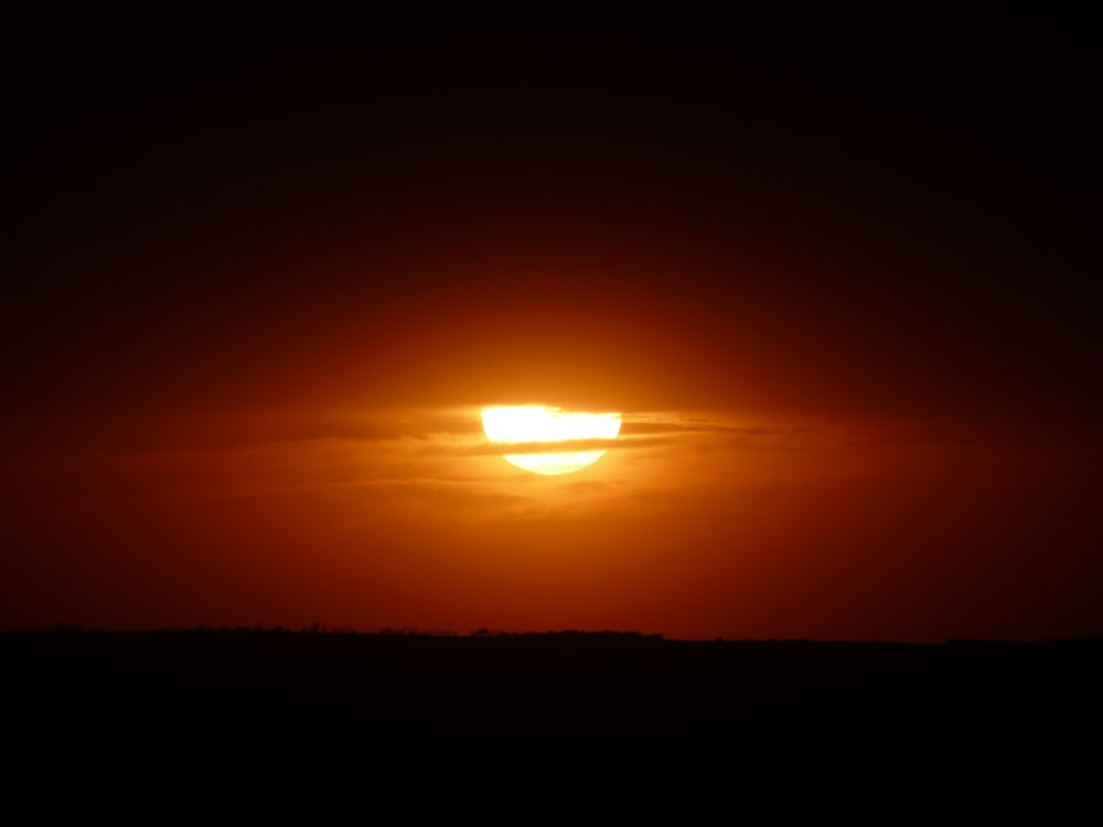 illustration de coucher de soleil