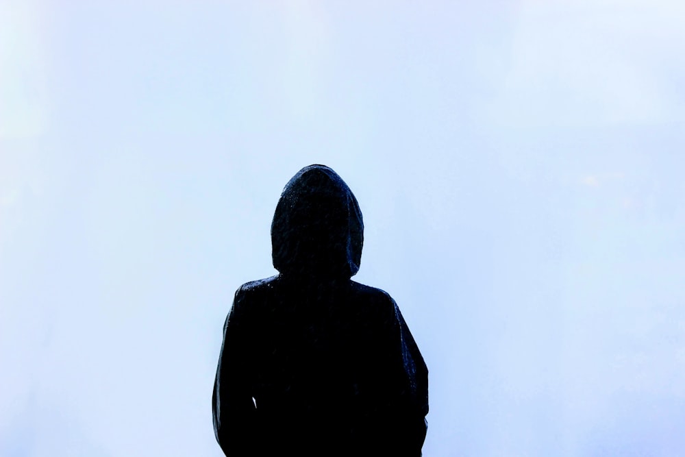 person wearing hoodie