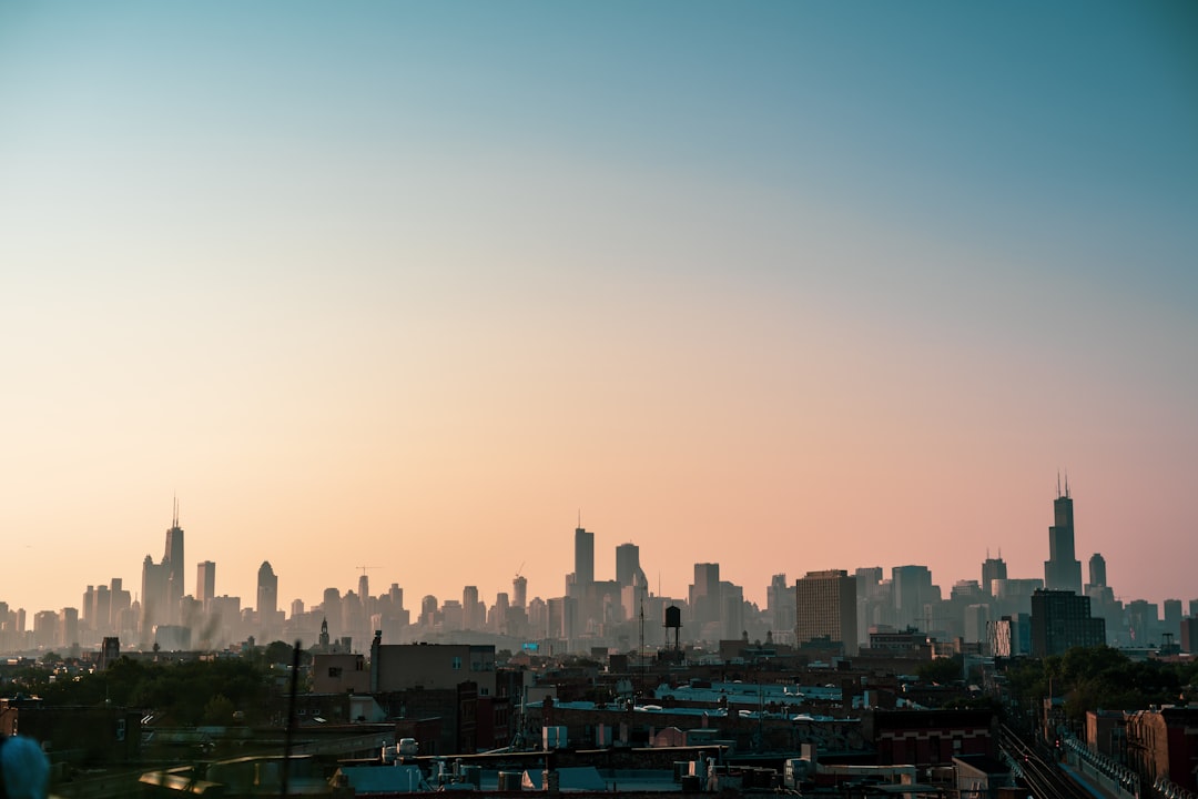 landscape photography of high-rise buildings, Chicago Sunrise