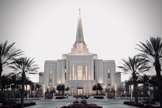 white concrete building in Gilbert Arizona Temple United States