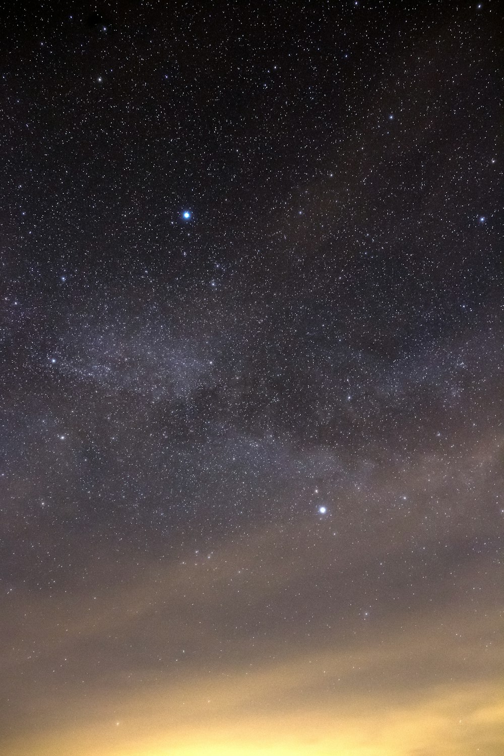 foto de noite estrelada