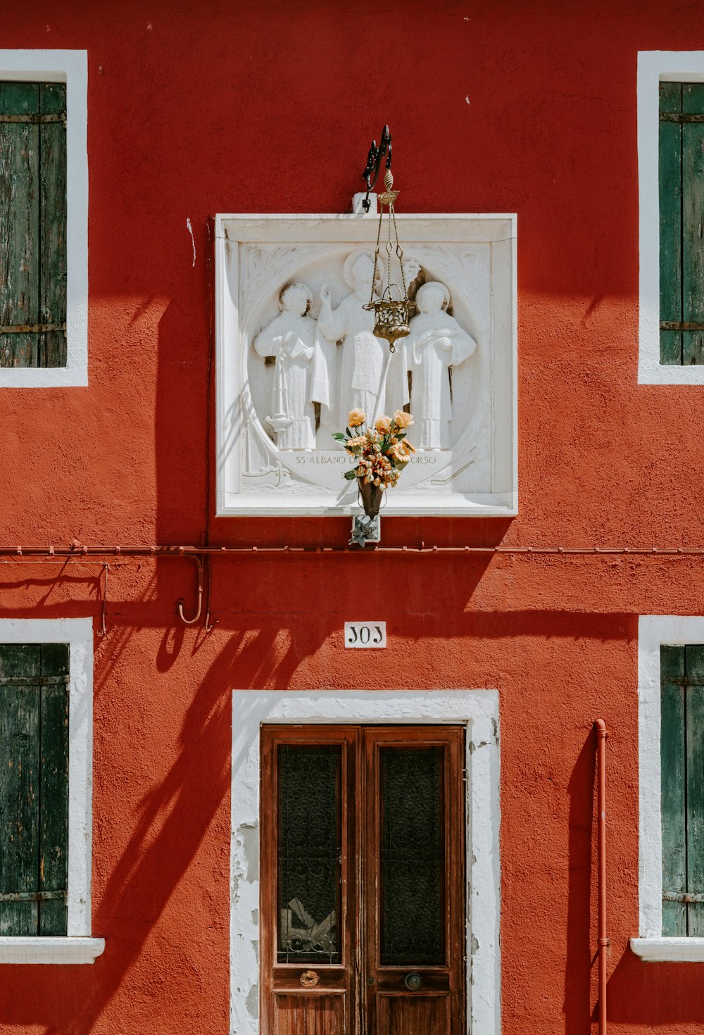 brown wooden door