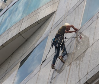 Klettertechnik Fassade Reinigen