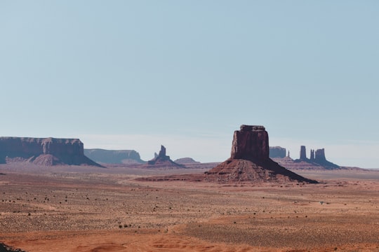 brown rock formation in Monument Valley United States