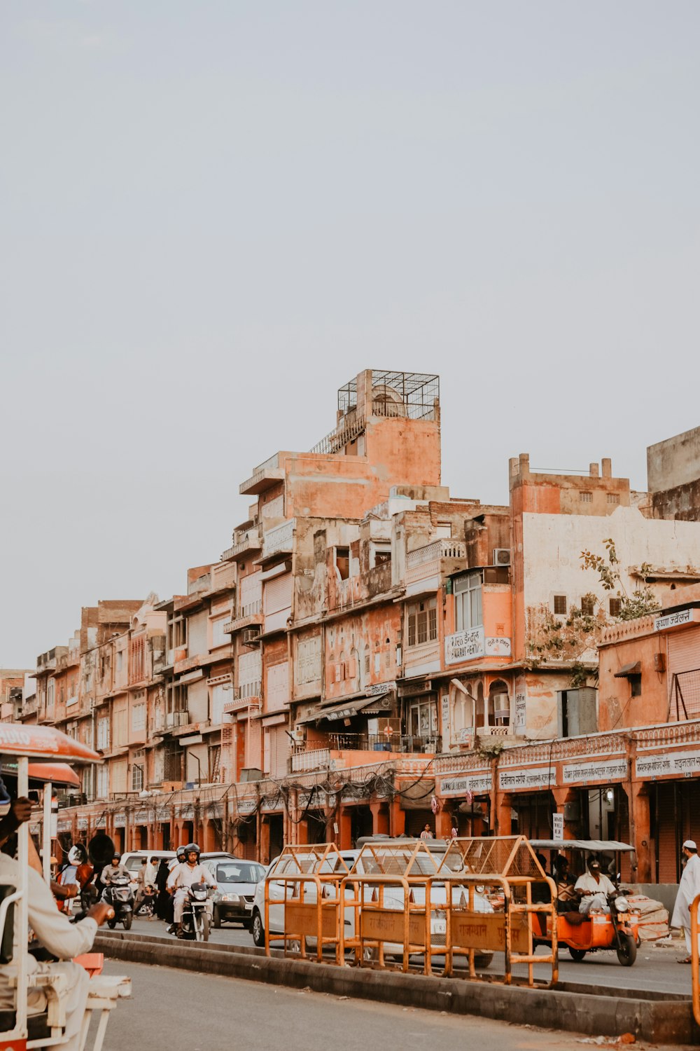 photo of orange building near road