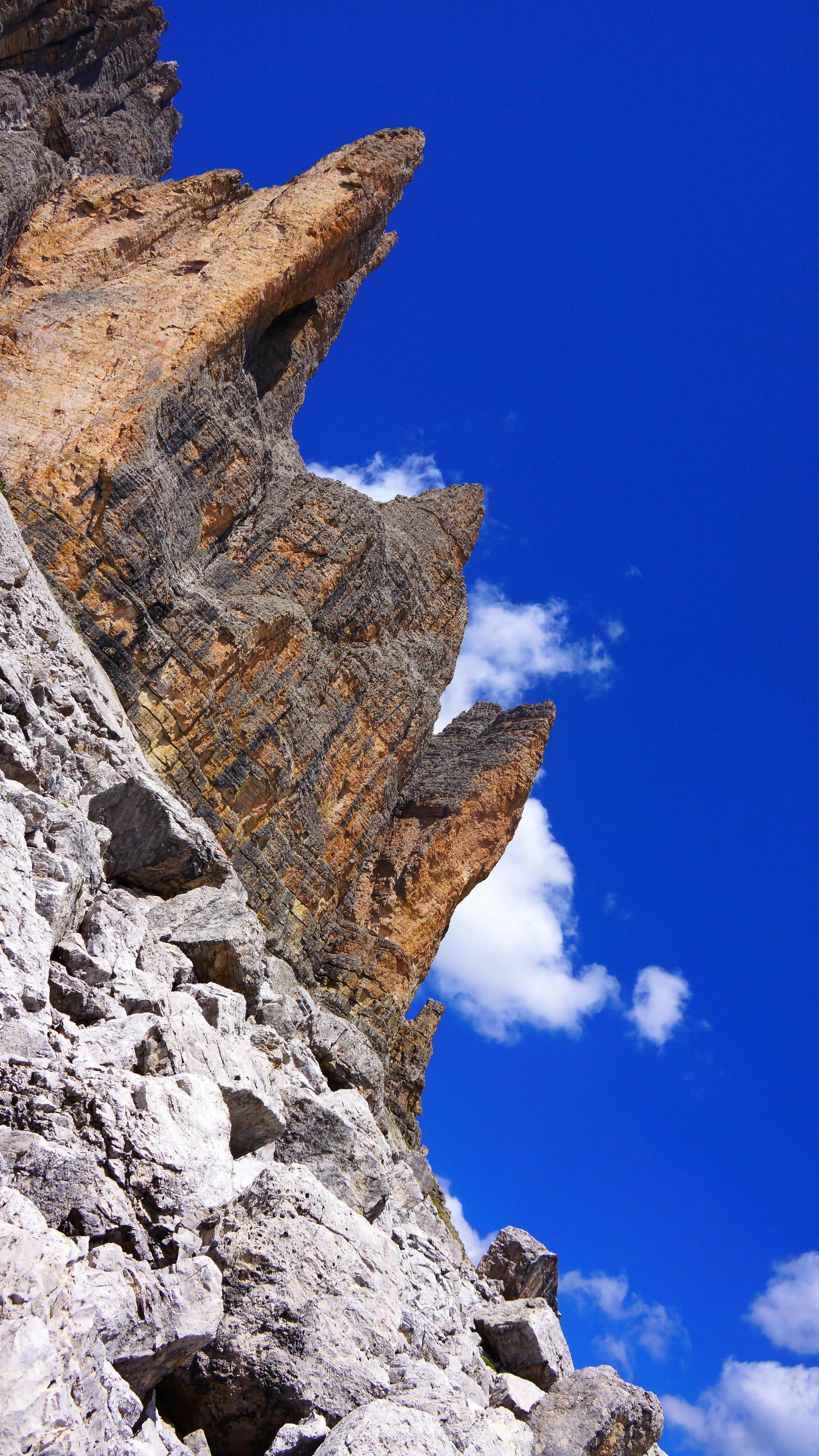 low-angle photography of mountain