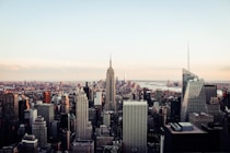 Los Angeles skyline at sunset