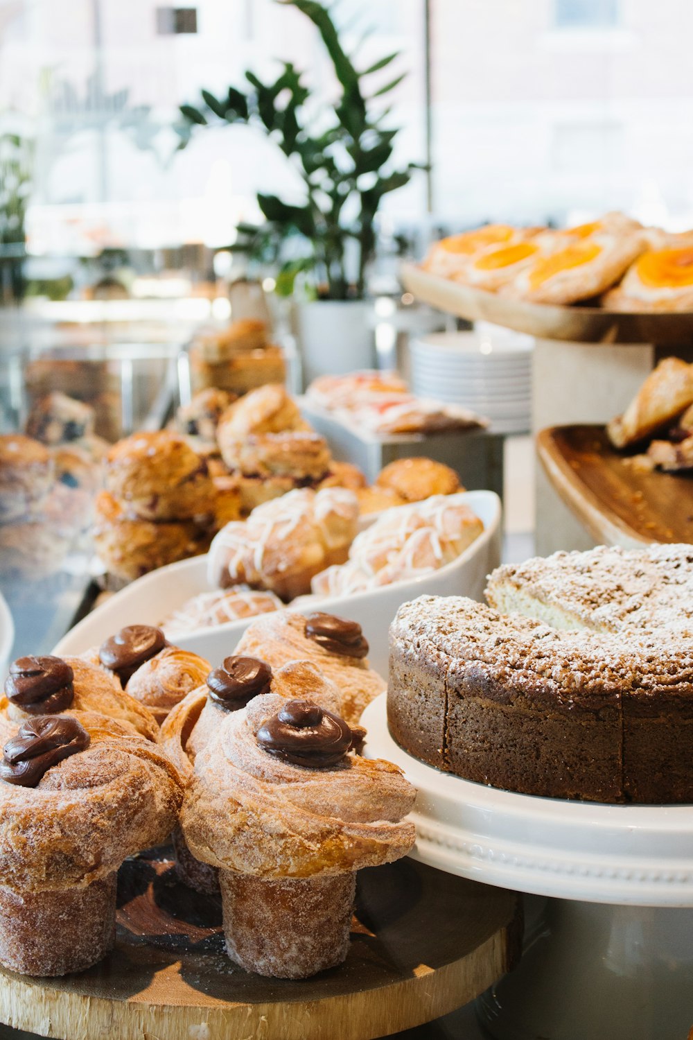 baked pastry on bowl