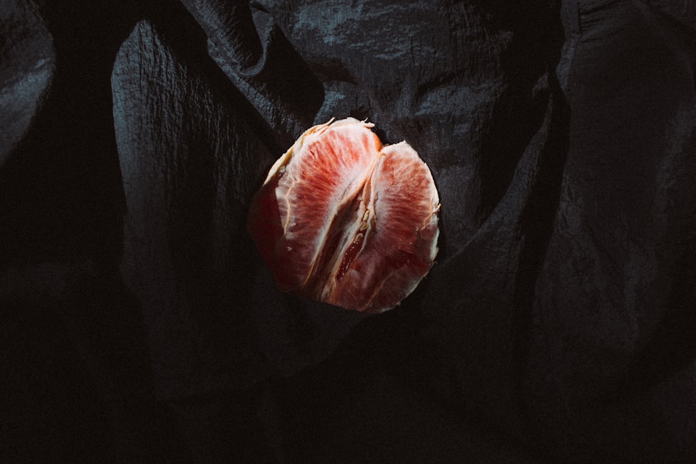 pomelo on black textile